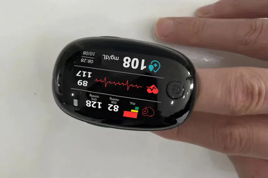 [12 in 1]Smart Glucometer --- (Blood Sugar + Blood Lipids + Blood Pressure + Uric Acid + Heart Rate + Blood Oxygen + Body Temperature + Liver Function + Kidney Function + Prostate Examination + Cancer Detection + Laser Treatment)